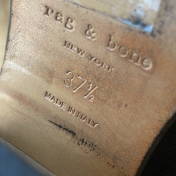 Rag & Bone Harrow boots black Ankle Leather Size 36 1/2 - Picture 11 of 12